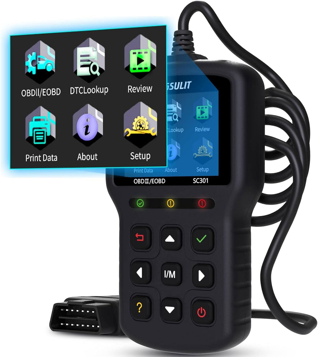 OBD2 Scanner Car Code Reader with Reset Full OBDII Functions Diagnostic Scan Tool Black Pack of 2 G420