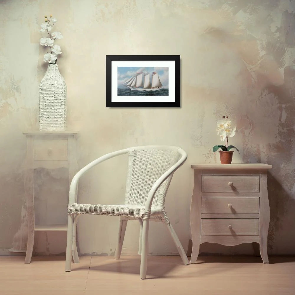 Black Modern Framed Museum Art Print R2422