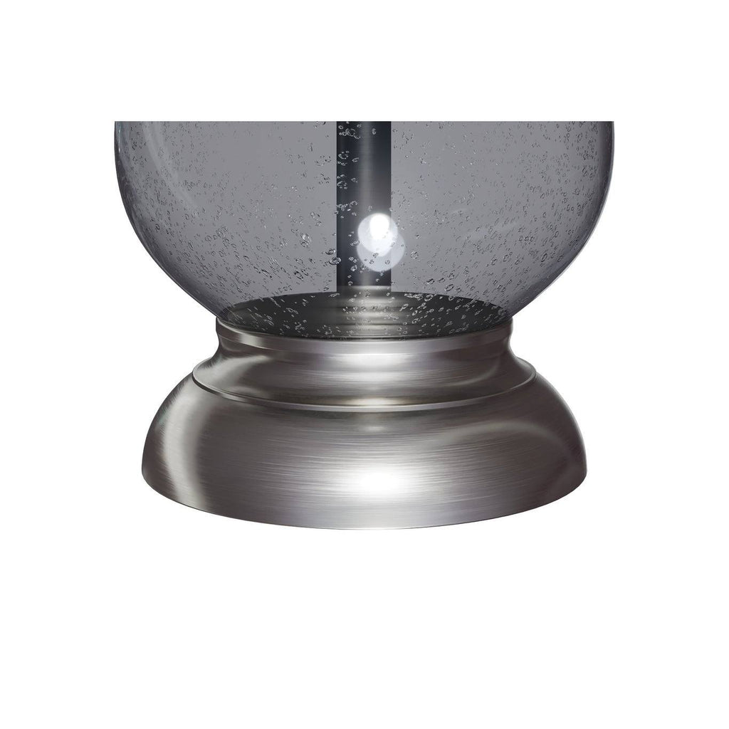 Clear Seeded Glass Accent Lamp Set of 2 H587