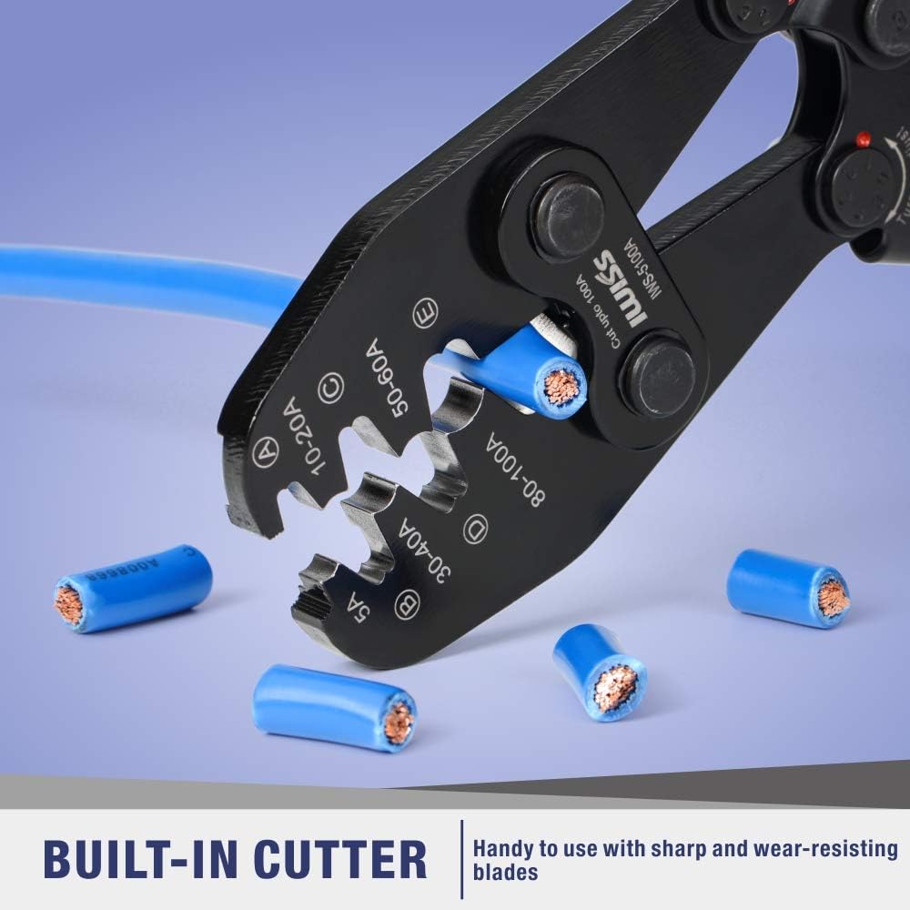 Battery Cable Lug Crimping Tool for Open Barrel Lug, AWG 16-4 U717729