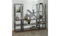 Rustic Industrial 3-Piece Bookcase Set E7880