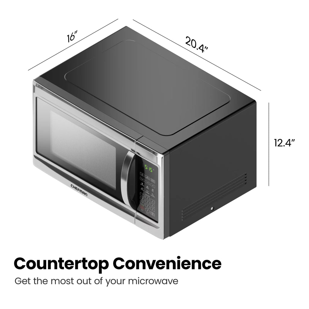 1.3 Cu Ft 1000 Watts Stainless Steel Countertop Microwave Oven U830