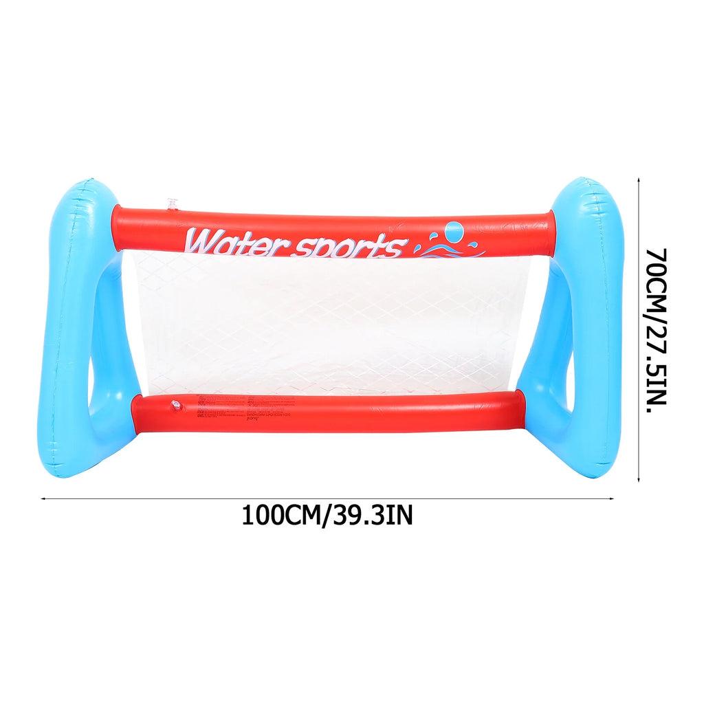 Inflatable Pool Float Set with Volleyball Net and Volleyballs I8457