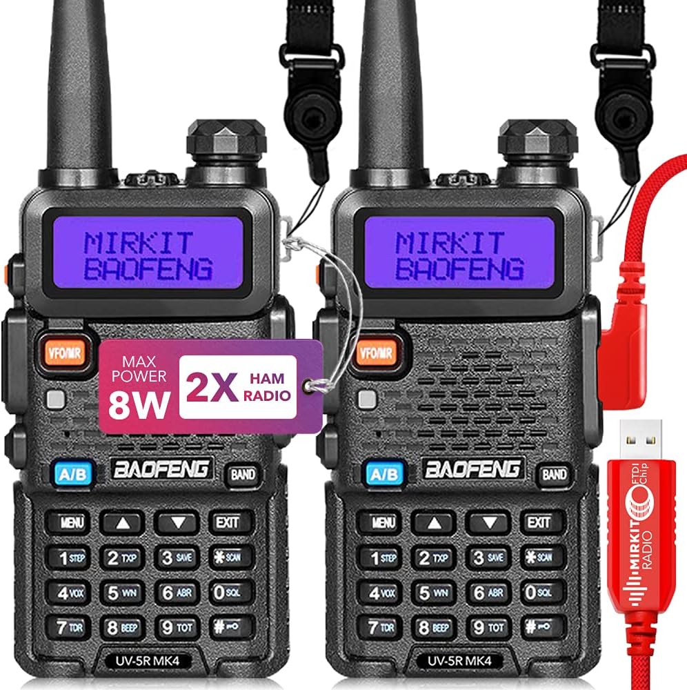 Two Way Radio Pack of 2 with 1800 mAh Li-Ion Battery Pack L158
