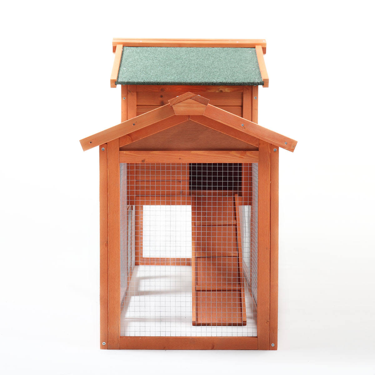 2 Story Outdoor Wooden Chicken Coop Rabbit Hutch Cage G192624