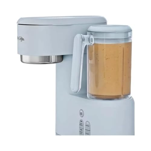 Gray 3-in-1 Single-Serve Coffee Maker & Blender with Reusable Filter, 2 Tumblers, Lids and Straws Z606198