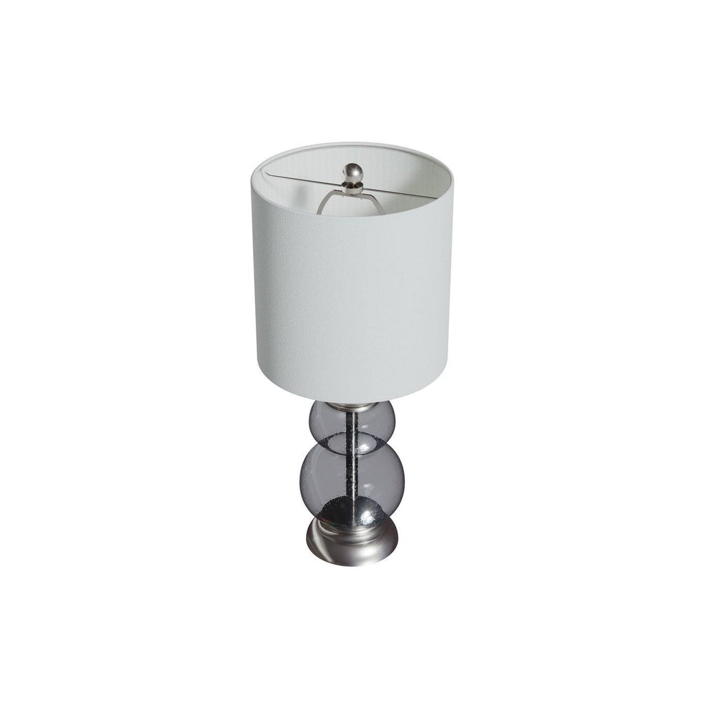 Clear Seeded Glass Accent Lamp Set of 2 H587