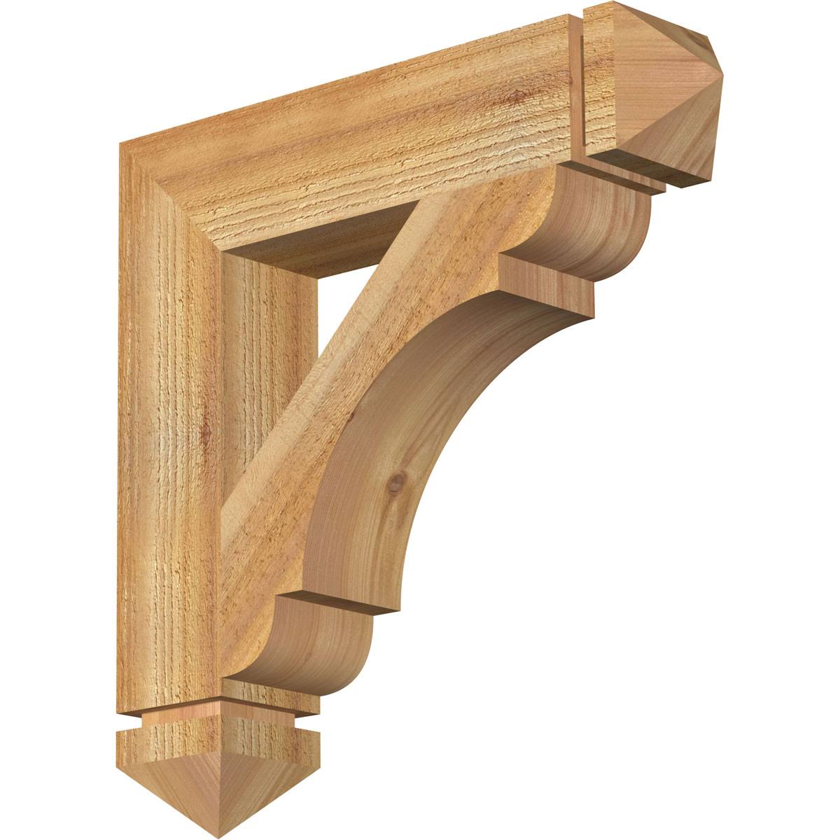 4 inch x 20 inch x 20 inch Western Red Cedar Bracket Z7019
