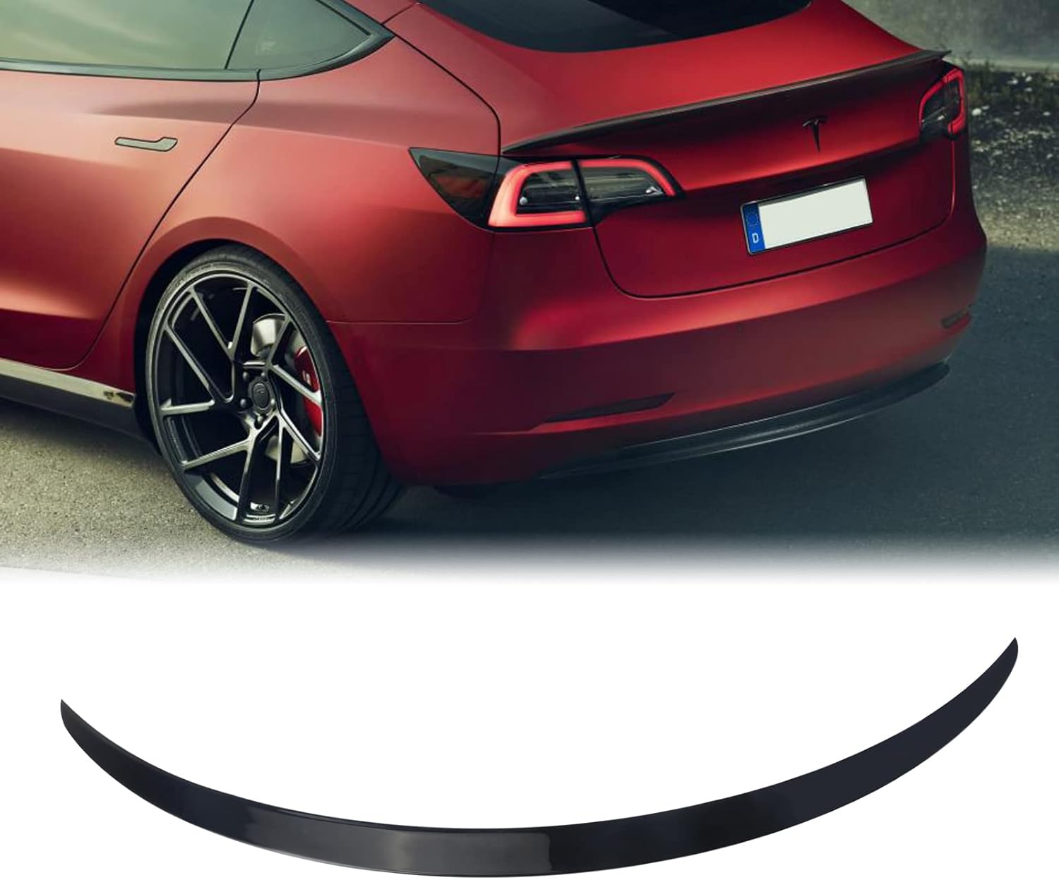 Matte Black Rear Trunk Spoiler for Tesla Model 3 U805