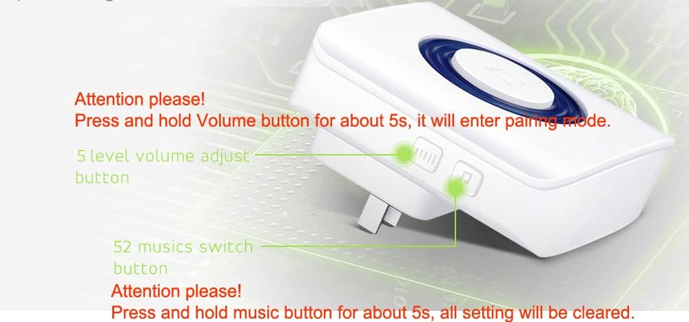 Wireless Motion Sensor Alert Alarm with 3 Receiver 2 Monitor Motion O541