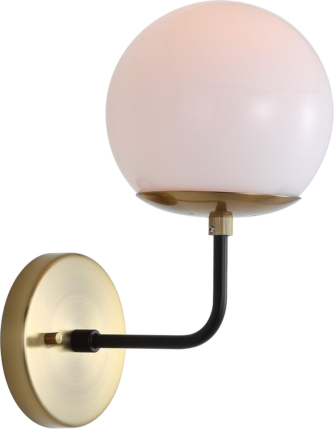 Brass Gold and Black Wall Sconce K3615