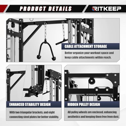 Smith Machine with 320lb Weight Stack C33124