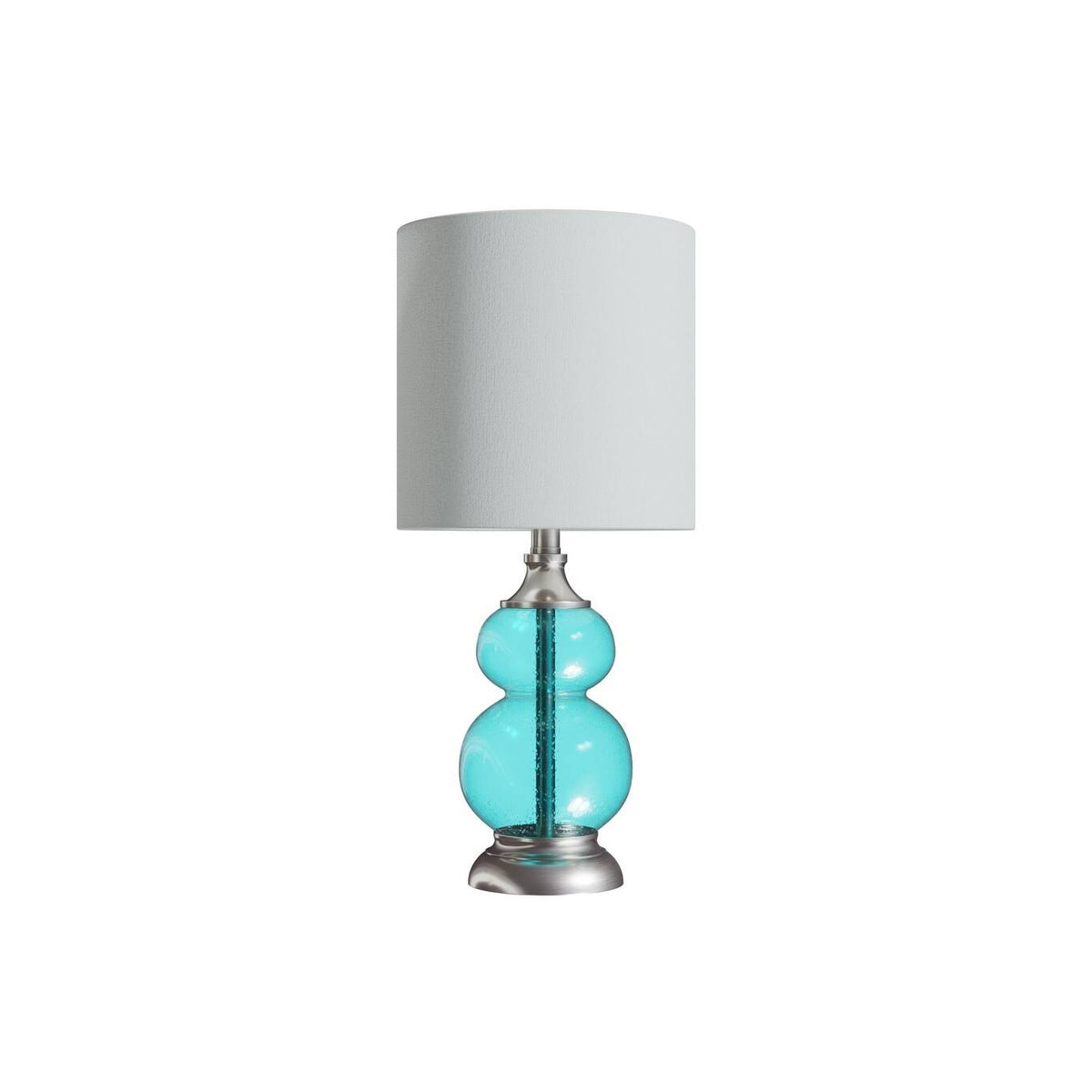 Clear Seeded Glass Accent Lamp Set of 2 H587