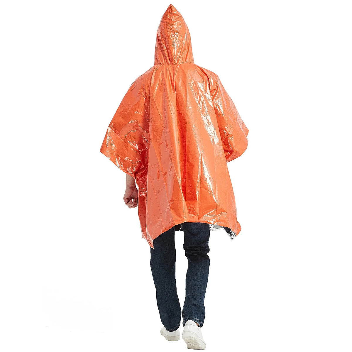 Waterproof Heat Reflective Thermal Poncho Raincoat with Sleeping Bag and Tent Shelter Y24154