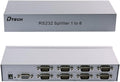 8 Port RS232 Serial Splitter Switch Box with Power Adapter Q62082