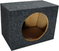 Single 10" Sealed Subwoofer Rear Angle Sub Box Enclosure 5/8" MDF Wood Pack of 2 C534
