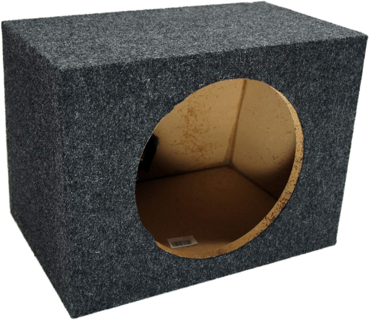 Single 10" Sealed Subwoofer Rear Angle Sub Box Enclosure 5/8" MDF Wood Pack of 2 C534