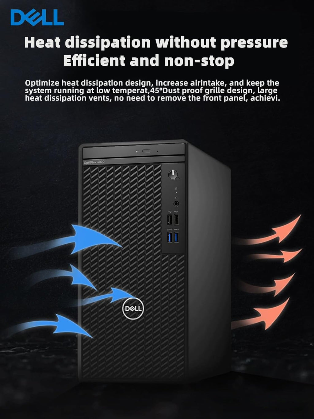 12th Gen Intel Core i5-12500 16GB RAM 256GB SSD 1TB HDD Windows 11 Pro Tower Desktop Computer G82086