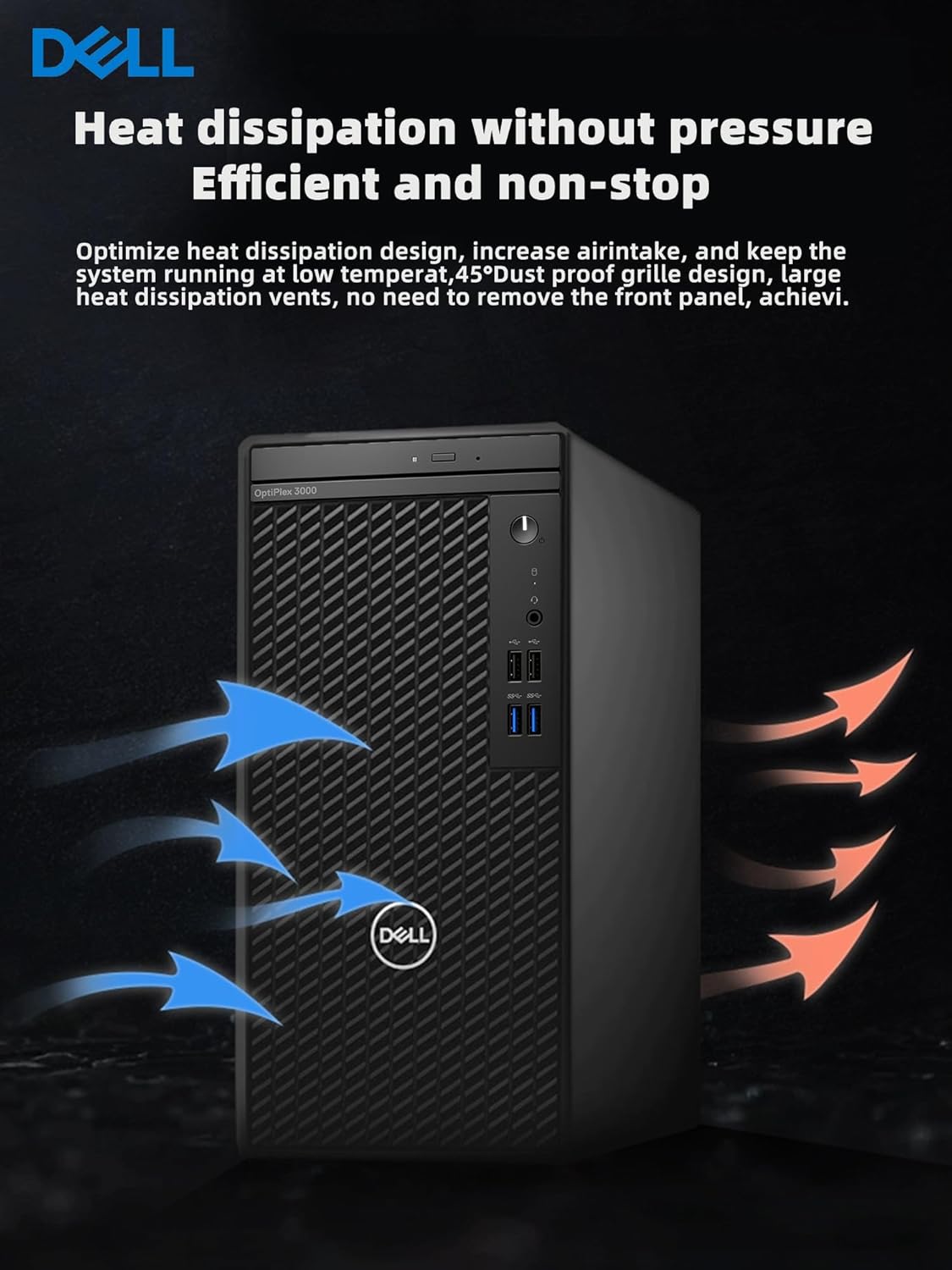 12th Gen Intel Core i5-12500 16GB RAM 256GB SSD 1TB HDD Windows 11 Pro Tower Desktop Computer G82086
