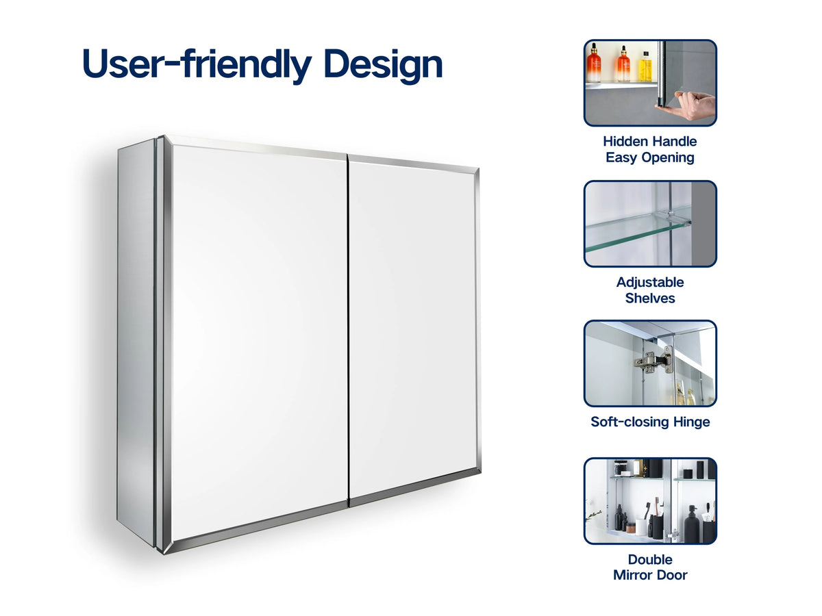 Double Door Mirror Medicine Cabinet D172