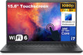 15.6" Touchscreen FHD Laptop Computer, 13th Gen Intel 10-Core i7-1355U, 64GB DDR4 RAM, 4TB PCIe SSD, Carbon Black, Windows 11 Home O89897