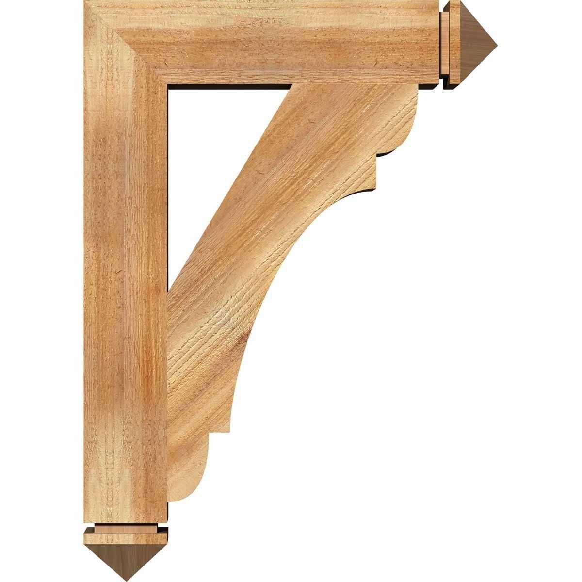 4 inch x 20 inch x 20 inch Western Red Cedar Bracket Z7019