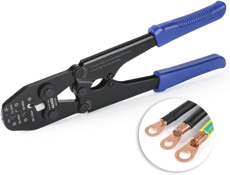 Battery Cable Lug Crimping Tool for Open Barrel Lug, AWG 16-4 U717729