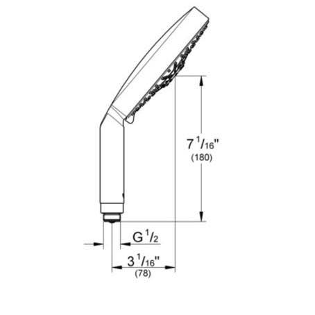 Chrome Shower Head S398