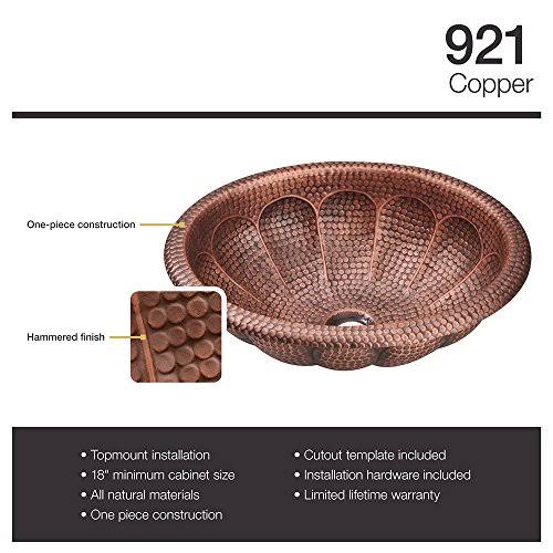 Antique Bronze Copper Oval Sink with Grid Drain F9570