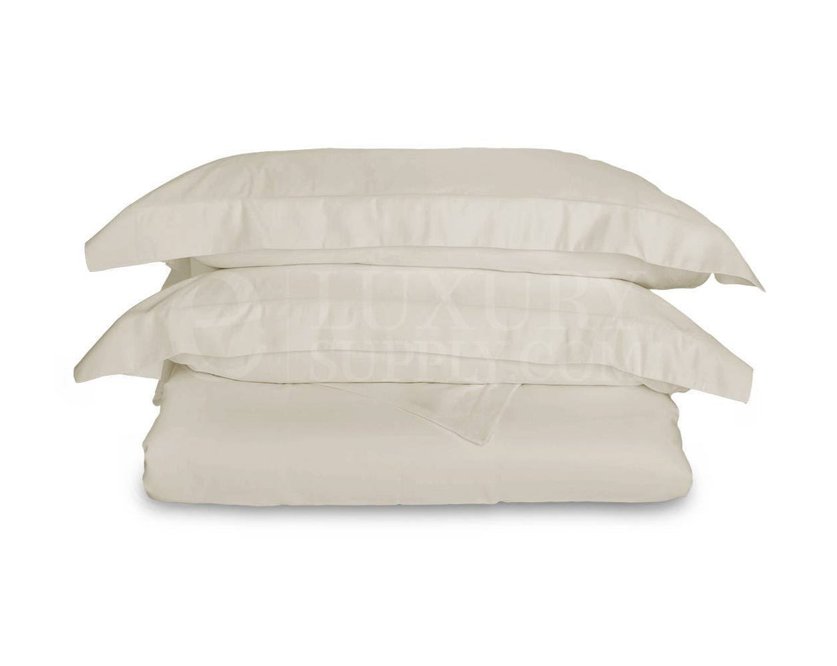 King White Bamboo Duvet Cover Y75856