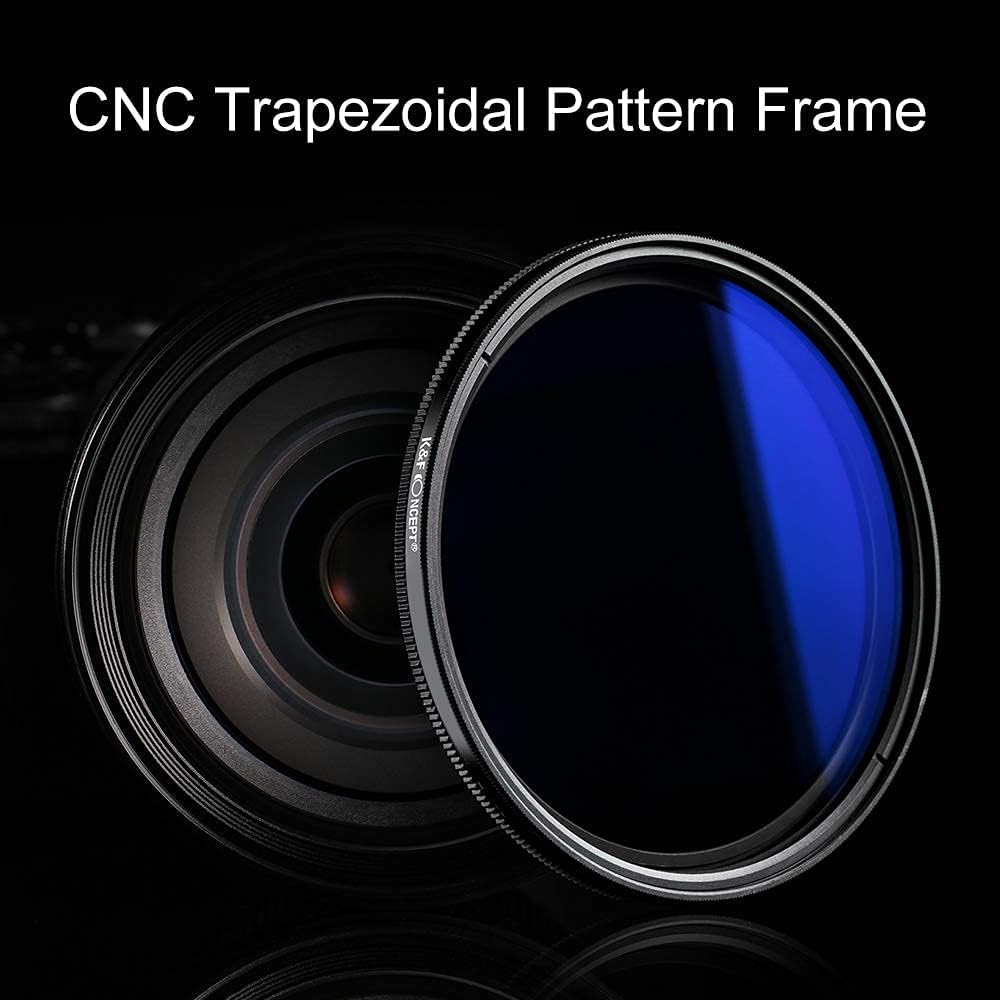 49mm Variable Neutral Density Filter ND2-ND400 9 Stops Pack of 2 Q898