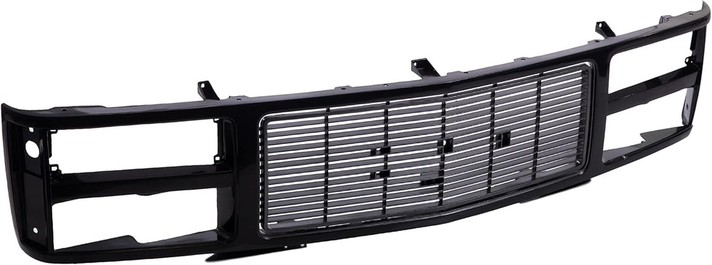 Front Black Grille Assembly Shell Insert for GMC Suburban Yukon Sierra Pickup 1988-1993 U82211