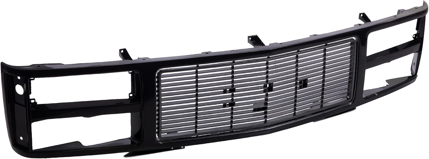 Front Black Grille Assembly Shell Insert for GMC Suburban Yukon Sierra Pickup 1988-1993 U82211