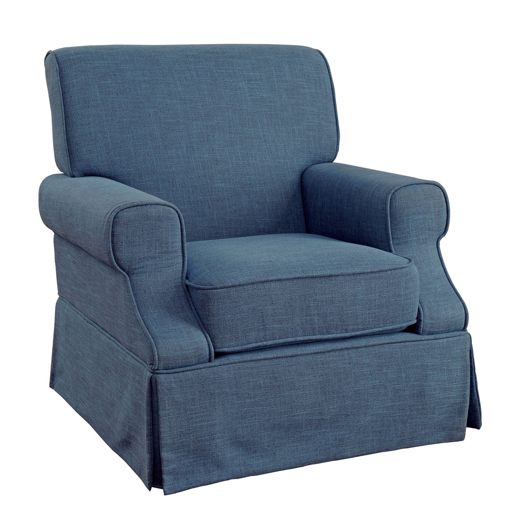 Beige Linen Fabric Swivel Chair E712948