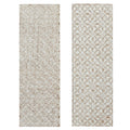 Rectangular White and Beige Wood Wall Decor 16 in. x 48 in. Z420376