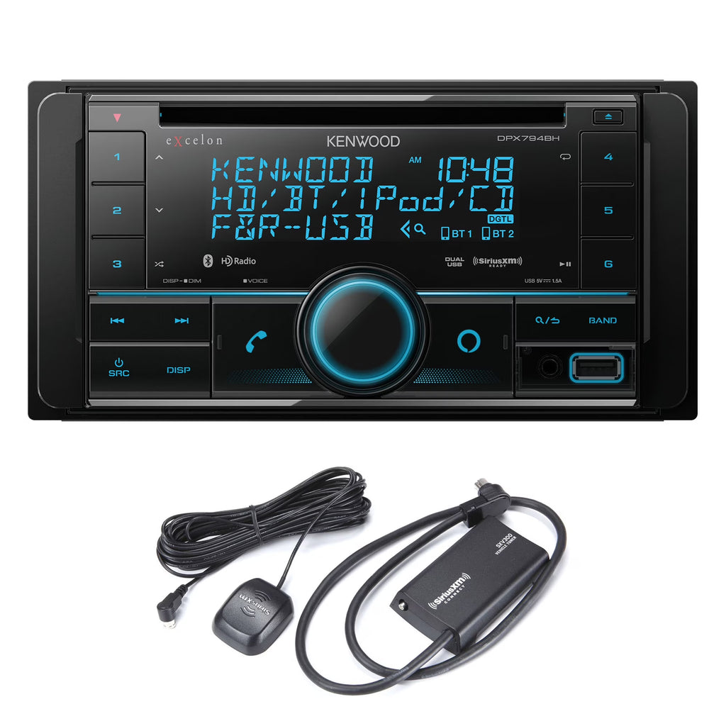 CD Receiver with Bluetooth and HD Radio and Sirius/XM Tuner L123