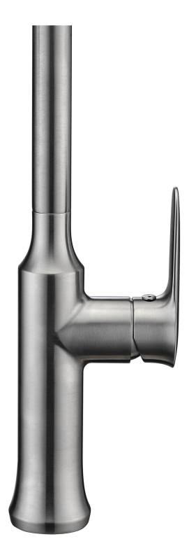 Brushed Nickel Single Handle Pull-Down Kitchen Faucet W975800
