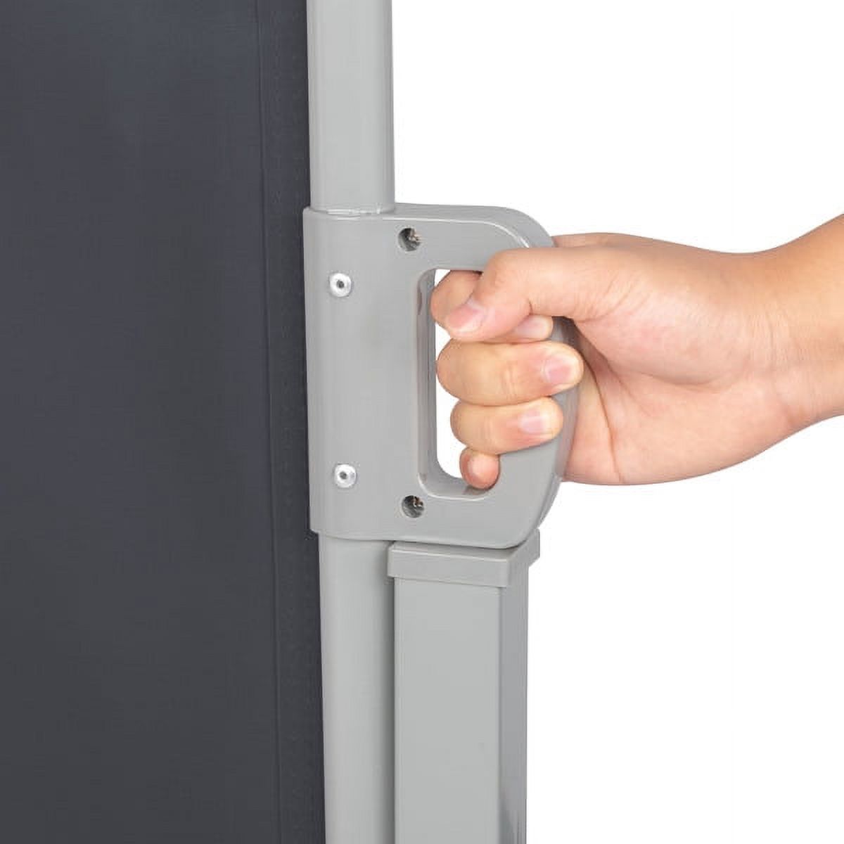 Outdoor Aluminum Handle Shed Partition Windshield Canopy Dark Gray G536401