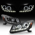 Black Housing Projector Headlights Pair Y9518