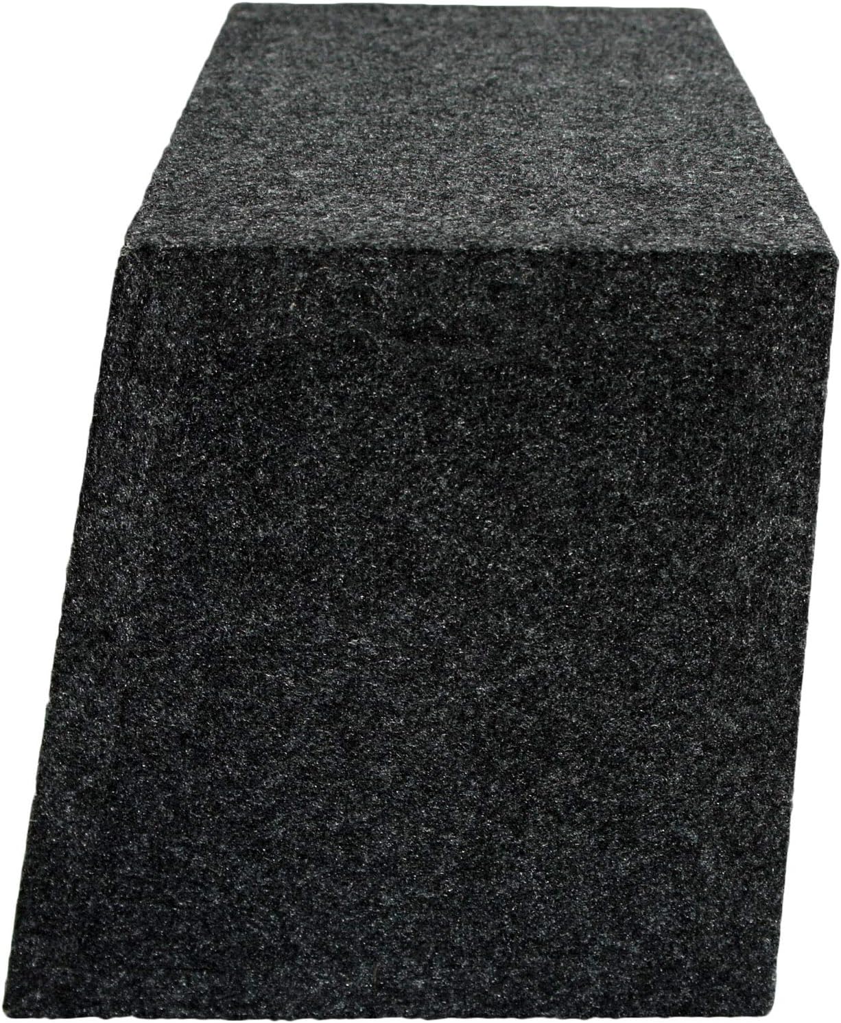 Single 10" Sealed Subwoofer Rear Angle Sub Box Enclosure 5/8" MDF Wood Pack of 2 C534