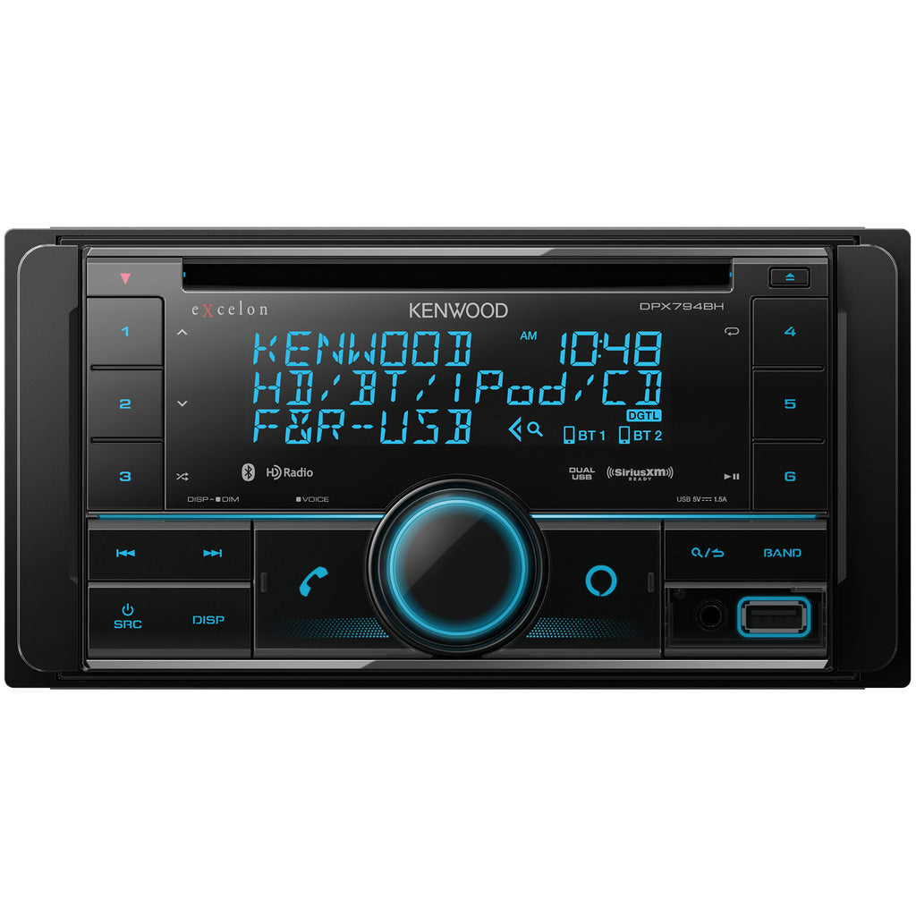 CD Receiver with Bluetooth and HD Radio and Sirius/XM Tuner L123