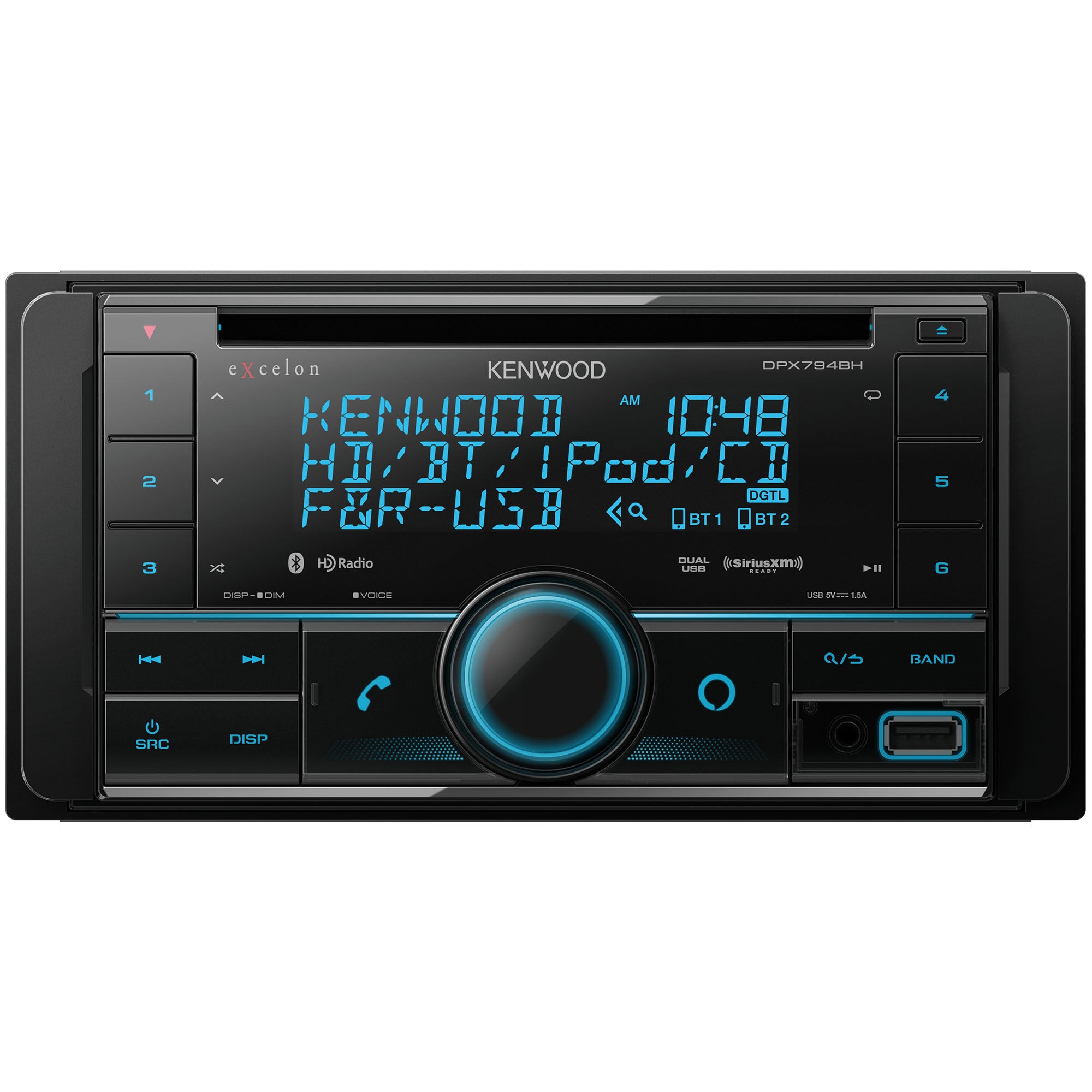 CD Receiver with Bluetooth and HD Radio and Sirius/XM Tuner L123