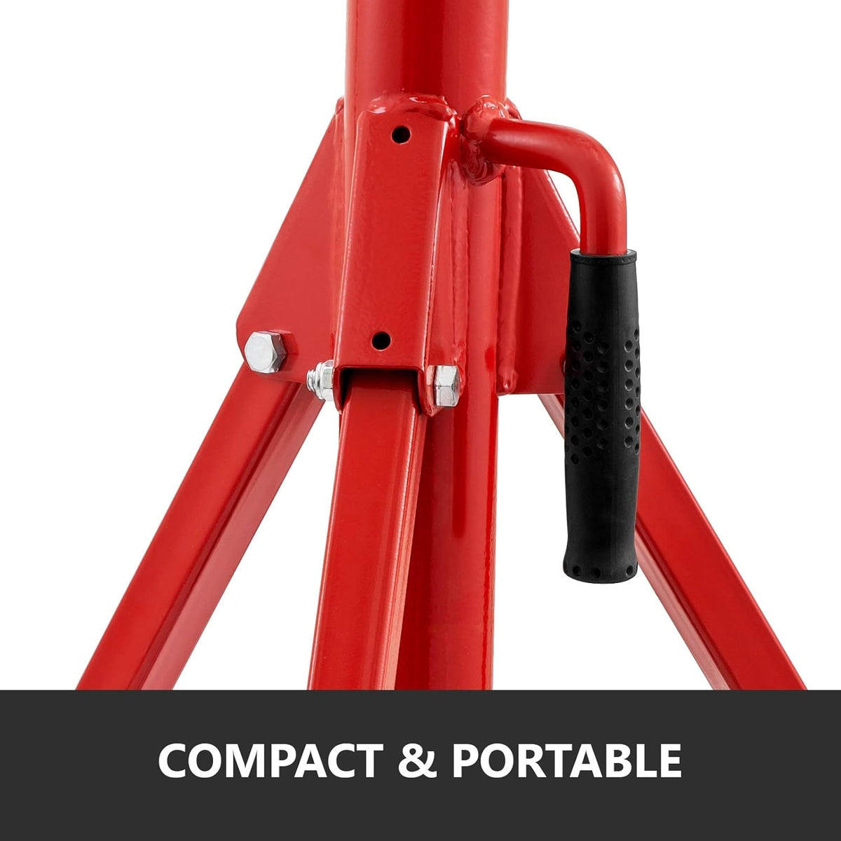 V Head Pipe Stand, Adjustable Height 24-42, 2500 lb. Load Capacity, Carbon Steel N180