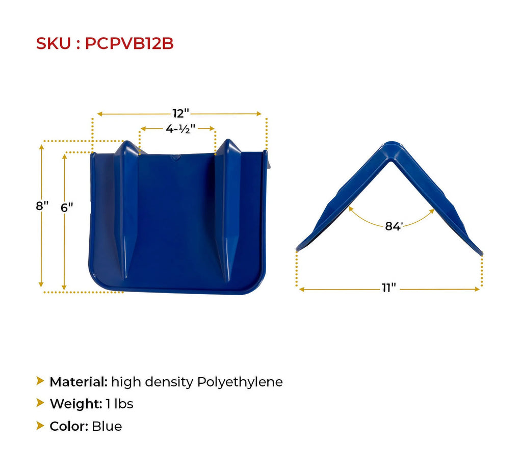 Blue 8" x 12" V Edge Protectors Flatbed W229978