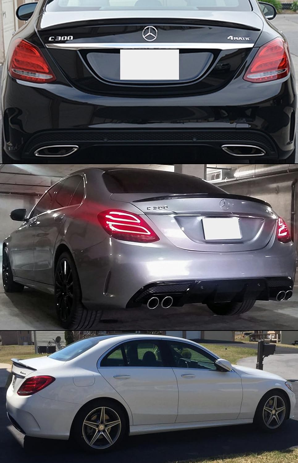 Carbon Fiber Rear Trunk Spoiler Wing U976
