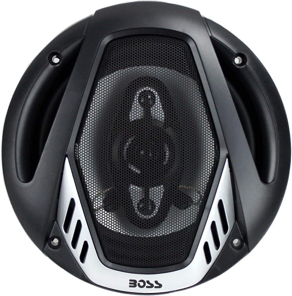 6.5" 4-Way Car Audio Coaxial Speakers, Black (6 Speakers) Q390