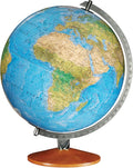Blue Ocean Illuminated World Globe with Raised Relief O212