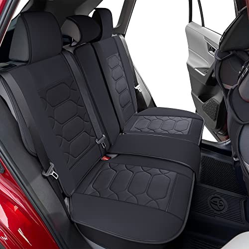 Black Leather Seat Covers for RAV4 (Sport Front Pair, Black&Gray) P321