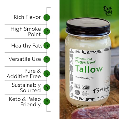 Wagyu Beef Tallow, 14oz Glass Jar R313320