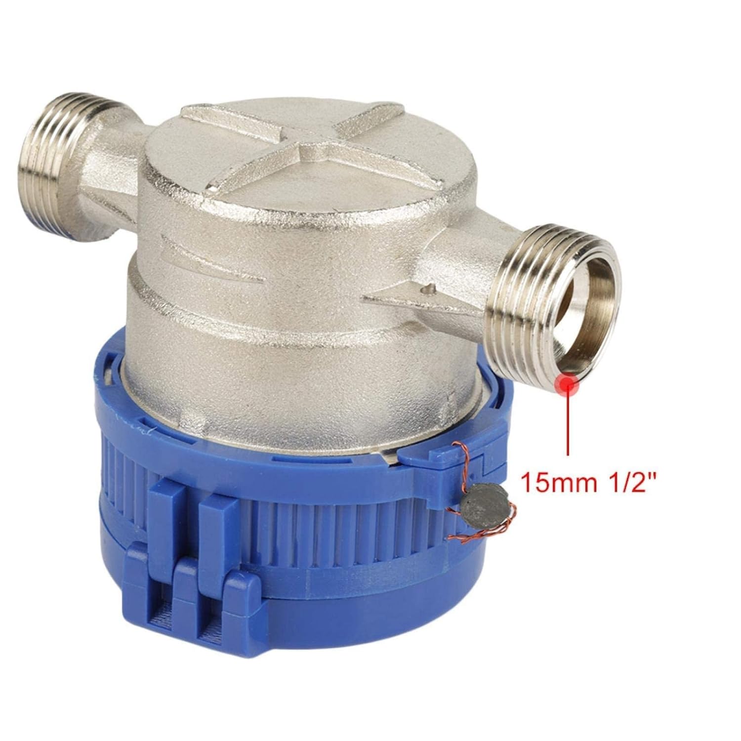 1/2 Inch Plastic Water Flow Meter with Fittings Q135